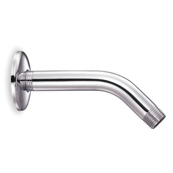 Trident Shower Arm, Wall Mount, 1/2 In, Chrome 6PE25