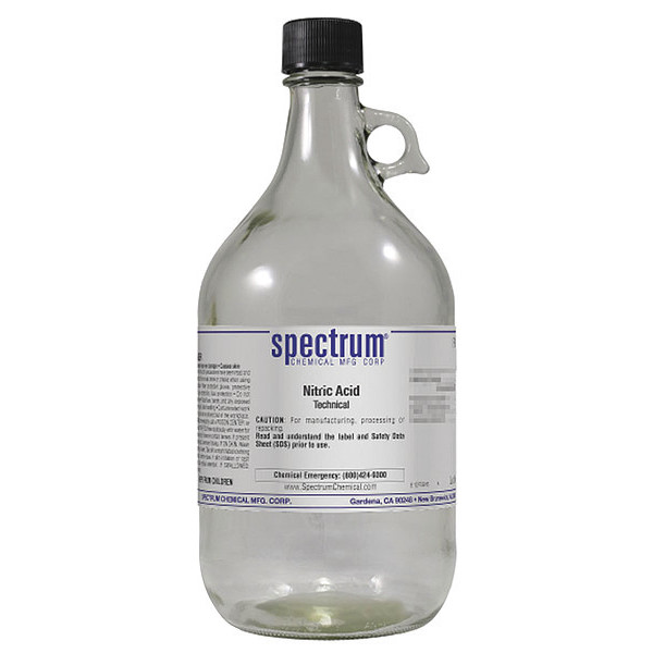 Spectrum Nitric Acid, Technical, 2.5L, Gls N1088-2.5LTGL