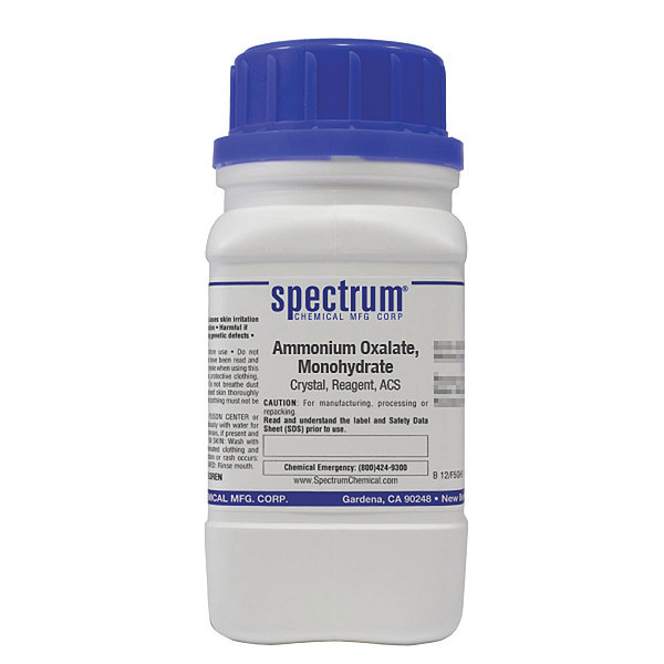 Spectrum Ammonium Oxalate, Monohydrate, Crstl, Rgnt,  A1220-125GM