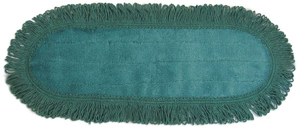 Tough Guy 36 in L Dust Mop, Hook-and-Loop Connection, Pad End, Green, Microfiber, 6PVT9 6PVT9