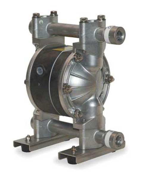 Dayton Double Diaphragm Pump, 316 Stainless Steel, Air Operated, PTFE, 12 GPM 6PY51