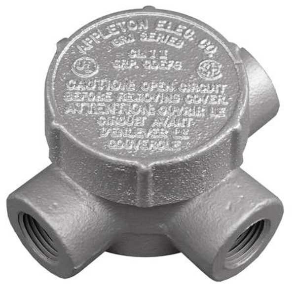 Appleton Electric Conduit Outlet Body, Iron, T, 3/4 In. GRJT75