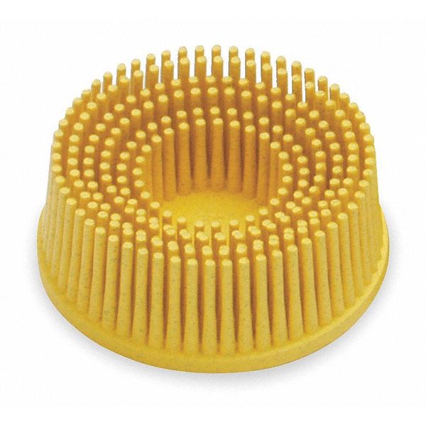 Scotch-Brite Bristle Disc, 1 In Dia, 5/8 In Trim, 80G 7100138319