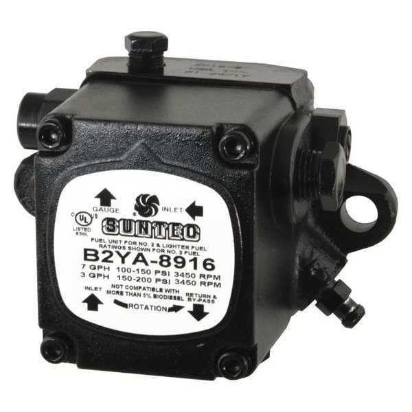 Suntec Oil Burner Pump, 3450 rpm, 7gph, 100-200psi PF207N2GU