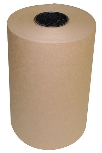 Zoro Select Brown Kraft Paper 12" x 900 ft., 40 lb. Basis Weight 6TWR1