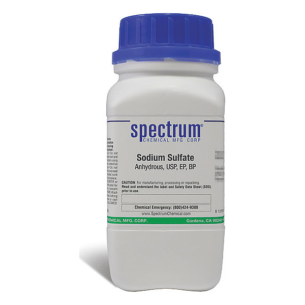 Spectrum Sodm Sulfate, Anhdrs, USP, EP, BP, 500g SO204-500GM