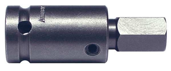 Apex Tool Group 1/2 in Drive Hex Socket Bit Metric 12mm Tip, 2 1/2 in L SZ-5-7-12MM