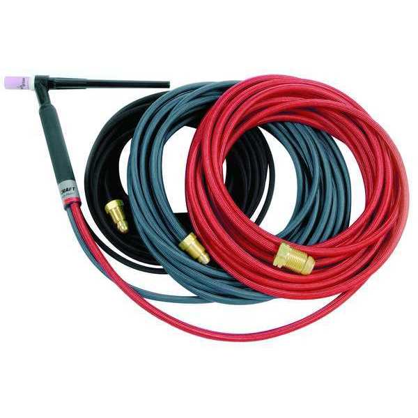 Miller Electric Torch Kit, W-250, 25 ft., Braided WP2025RM