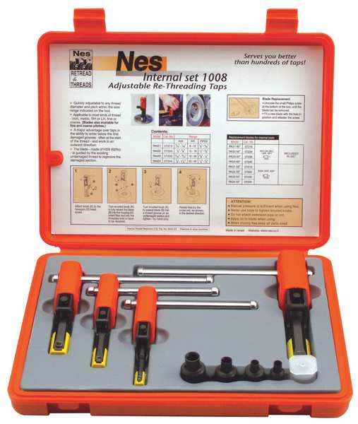 Zoro Select Thread Repair Kit, Internal 5/16 in to 1 1/4 in, Steel NES1008