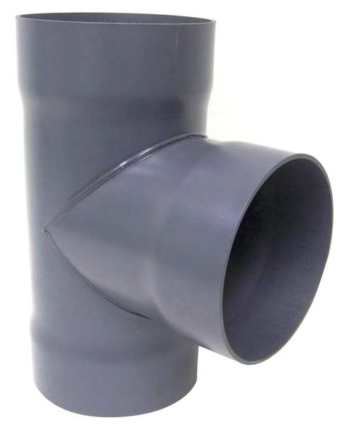 Plastic Supply Tee, 10 in Duct Dia, Type I PVC, 20-3/4" L PVCT10