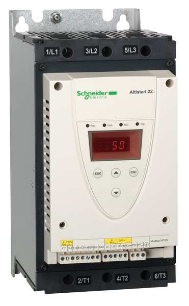 Schneider Electric Soft Start, 208-600VAC, 75A, 3 Phase ATS22D75S6U