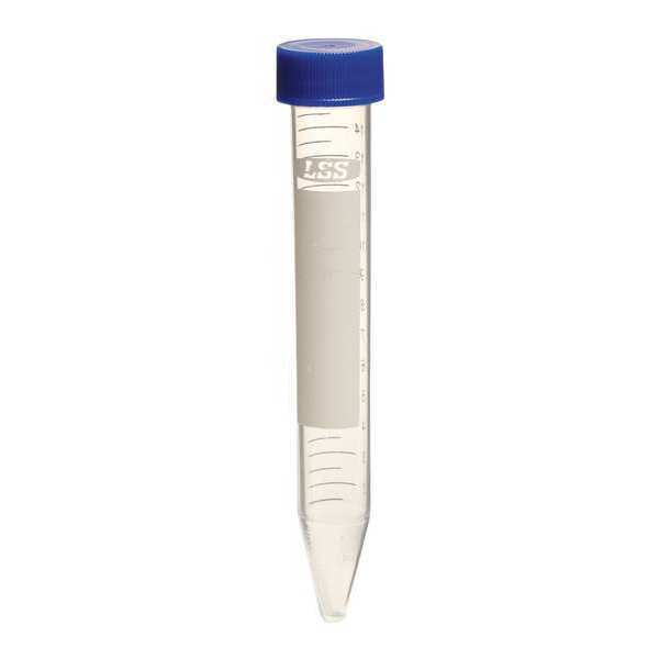 Lab Safety Supply Conical Tube, 15ml, Poly, PK500 6VMY0