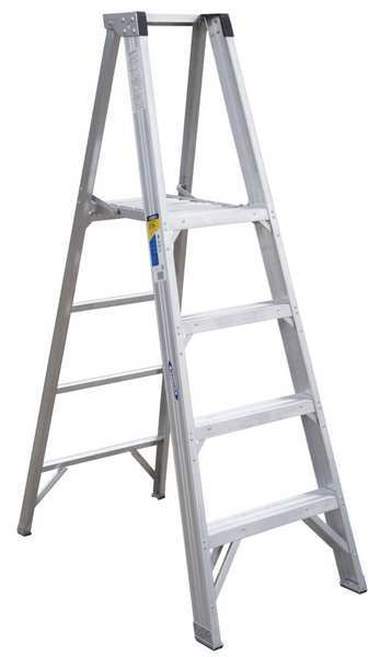 Werner 4 ft Aluminum Platform Stepladder, 375 lb Capacity P404