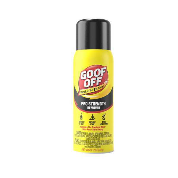 Goof Off Adhesive Remover, 12 oz Aerosol Can, Ready to Use FG658