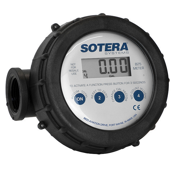 Sotera Meter, Digital, 1 In, 2-20 gpm 825