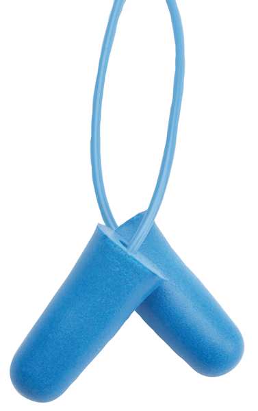 Jackson Safety H10 Disposable Foam Ear Plugs, Bullet Shape, 31 dB, Blue, 100 PK 13821