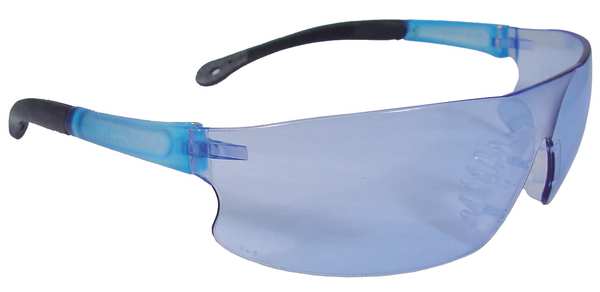 Radians Safety Glasses, Blue Uncoated RS1-B
