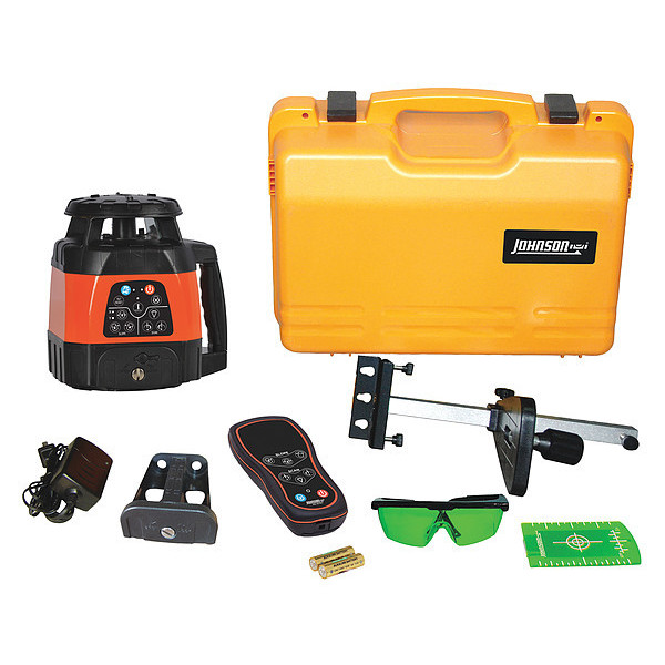 Johnson Level & Tool Rotary Laser Level, Int, Green, 1200 ft. 40-6544