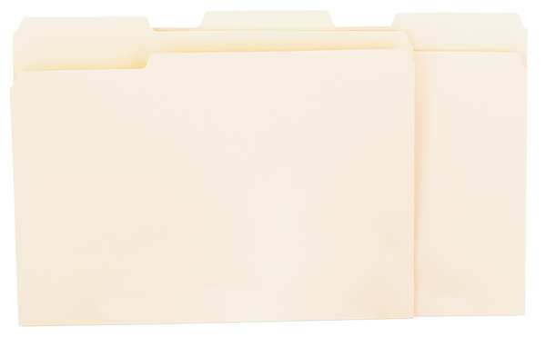 Universal File Folder 9-3/8" x 11-3/4", 1/3-Cut Tab, Manila, Pk100 UNV12213
