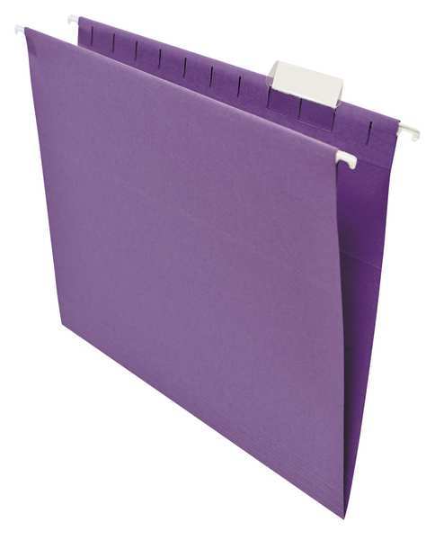 Universal One Hanging File Folders 9-3/8" x 11-3/4", Violet, Pk25 UNV14120