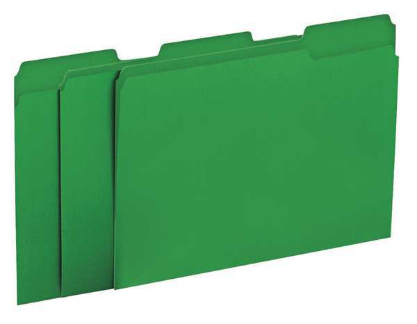 Universal One File Folders 9-1/2" x 11-3/4", Light Green, Pk100 UNV10502