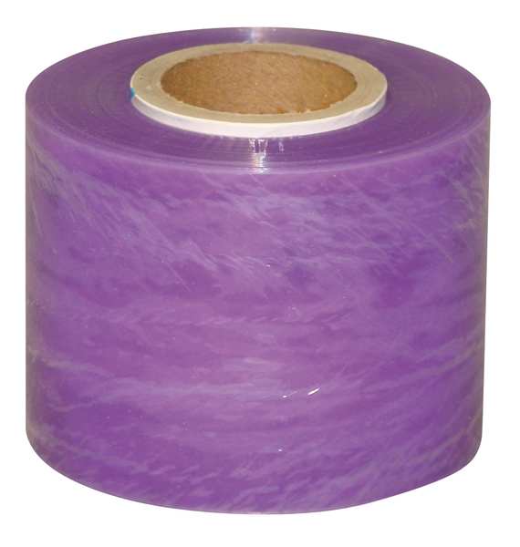Goodwrappers Hand Stretch Wrap 3" x 600 ft., Blown Style, Purple Tint 15C009