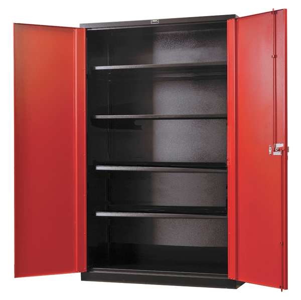 Hallowell 14 ga. ga. Steel Storage Cabinet, 48 in W, 78 in H, Stationary FK4SC8478-4BR-HT