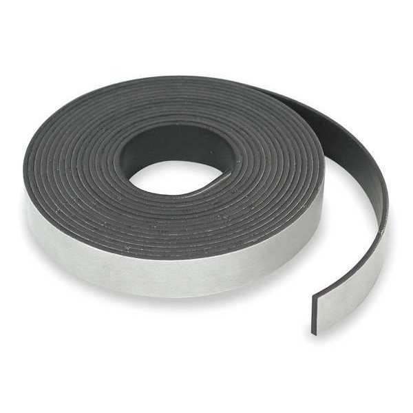 Zoro Select Magnetic Strip, 100 ft. L, 1/2 In W, Max. Pull: 6 lb 6YA19