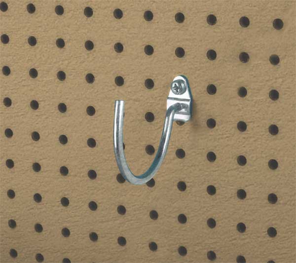 Triton Products 3-3/4 In. Curved Steel Pegboard Hook for 1/8 In. and 1/4 In. Pegboard 10 Pack 75230