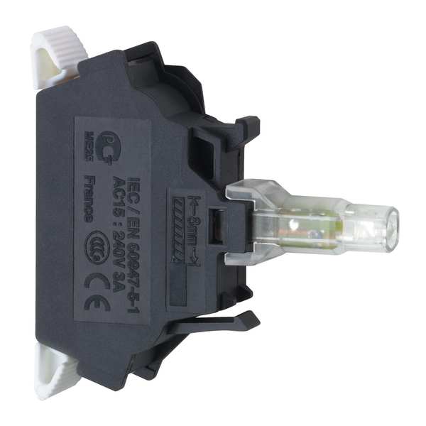 Schneider Electric Lamp Module, 22mm, 120VAC, Green, LED ZBVG35