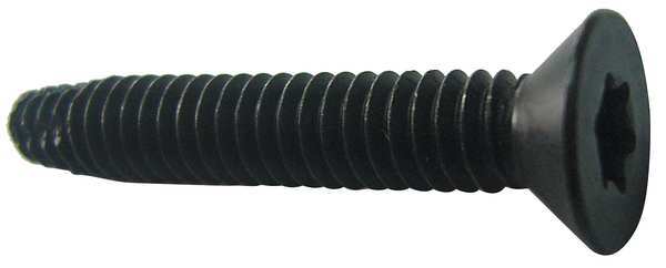 Zoro Select Thread Cutting Screw, 1/4" x 2 in, Phosphate Steel Flat Head Torx Drive, 100 PK U31291.025.0200