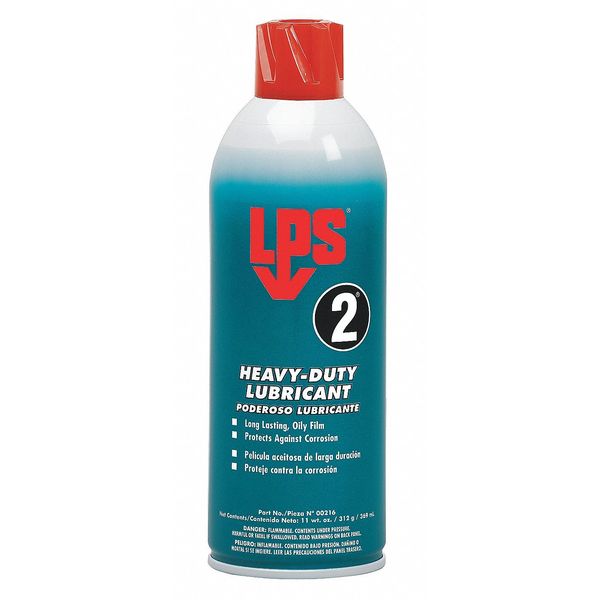 Lps Heavy-Duty Lubricant, No Food Contact, 11 oz Aerosol Can, Brown 00216