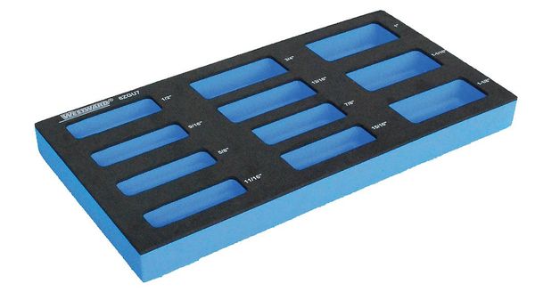 Westward Foam Insert, EVA, Black/Blue, For 4YP62 6ZGU7