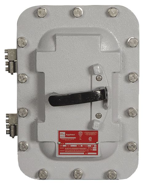 Appleton Electric Fusible Hazardous Location Safety Switch, Heavy Duty, 600V, 3PST AEAB3036FDS