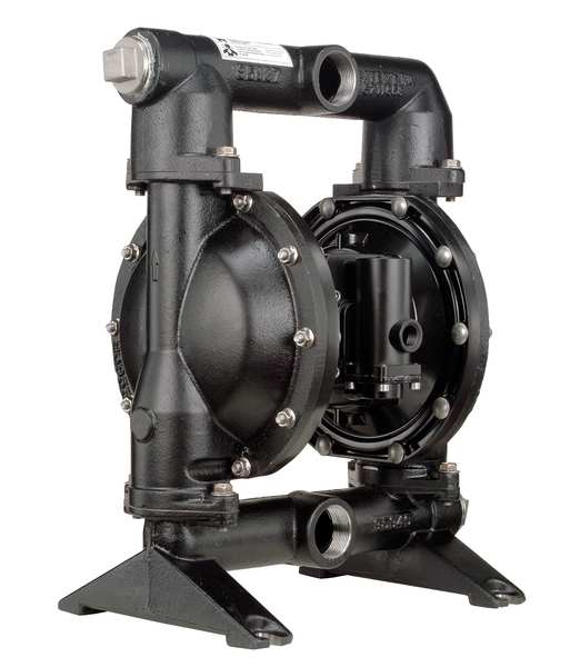 Aro Double Diaphragm Pump, Cast iron, Air Operated, Santoprene, 123 GPM PD15A-ACP-AAA