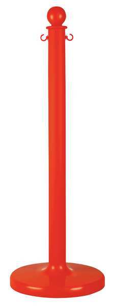 Zoro Select 2.5" Diameter Red Stanchion, 6 pk 96405-6