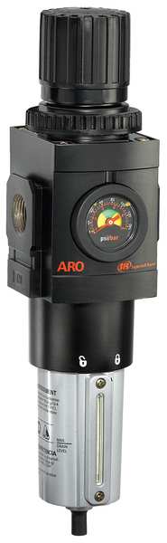 Aro Filter/Regulator, 13.64 In. H, 3.54 In. W P39454-610