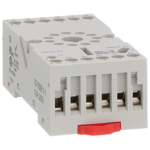 Schneider Electric Relay Socket, Elevator, Octal, 11 Pin 70-750E11-1