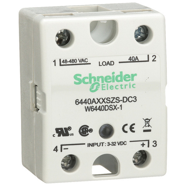 Schneider Electric Solid State Relay, 3 to 32VDC, 40A 6440AXXSZS-DC3