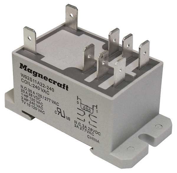 Schneider Electric Enclosed Power Relay, DIN-Rail & Surface Mounted, DPDT, 12V DC, 8 Pins, 2 Poles 92S11D22D-12D