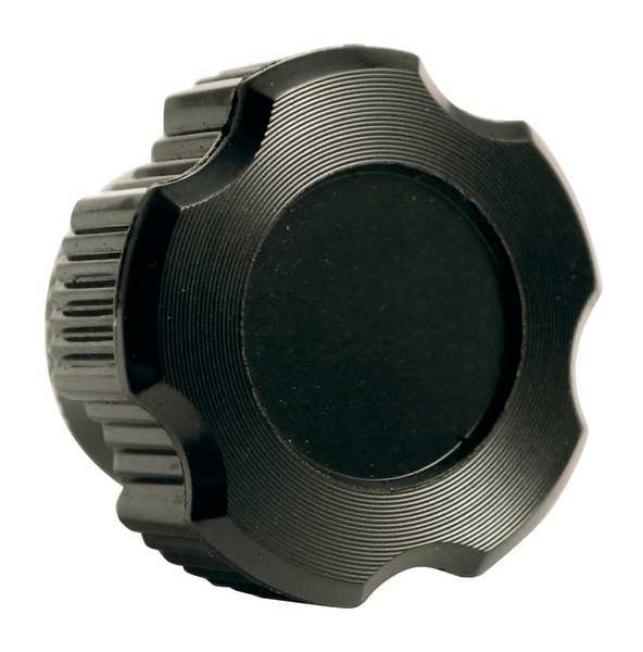 Davies Fluted Knob, 3/8-16 Thread Size, 1.55"L, Blind Tap, HR Phenolic 2890-B