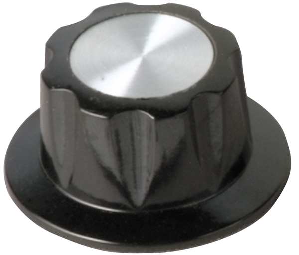 Davies Skirted Control Knob, Control Knob, 1/4" Size, 0.64"L, GP Phenolic 1913BD