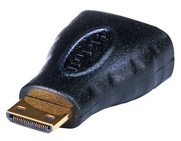 Monoprice Cord Adapter, HDMI Mini Connector Male to HDMI Connector Female Adapter 3653