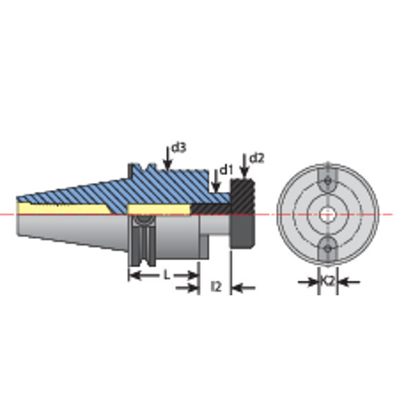 Techniks CAT Facemill Arbors 12HC0500