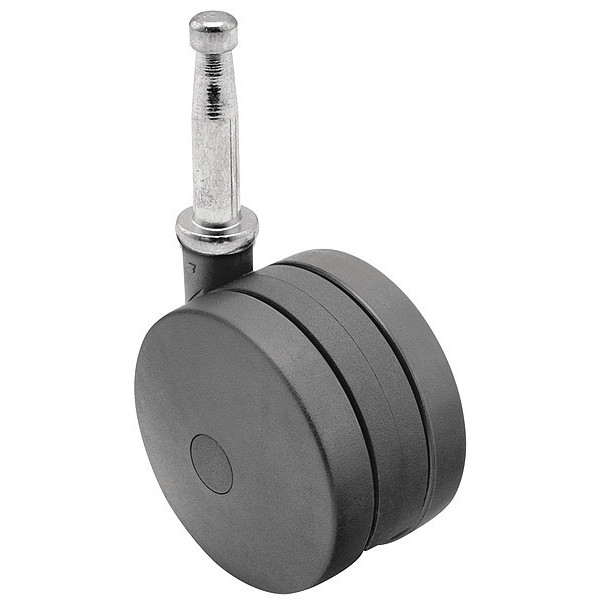 Shepherd Caster 60mm Non-Marking Nylon Swivel Caster, No Brake, Loads Up To 100 lb PUT60302BK