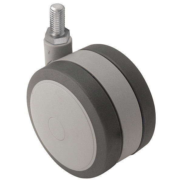 Shepherd Caster 50mm Non-Marking Thermoplastic Elastomer Swivel Caster, No Brake, Loads Up To 75 lb PSF50637GR