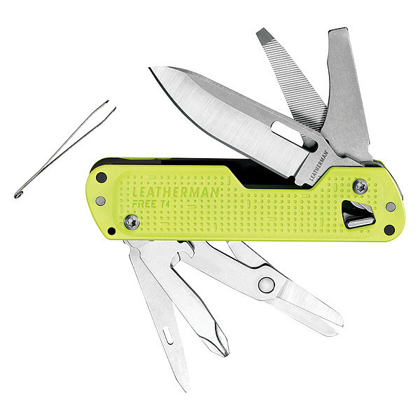 Leatherman Multi-Tool Knife, SS, 12 Tools 832882