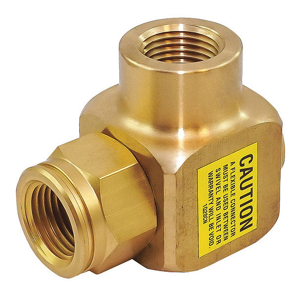 Coxreels Swivel, 90 Deg., Brass, 1/2 in FNPT Inlet 434