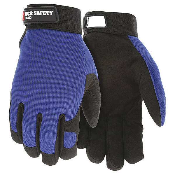 Mcr Safety Mechanics Gloves, S ( 7 ), Black/Blue 900S