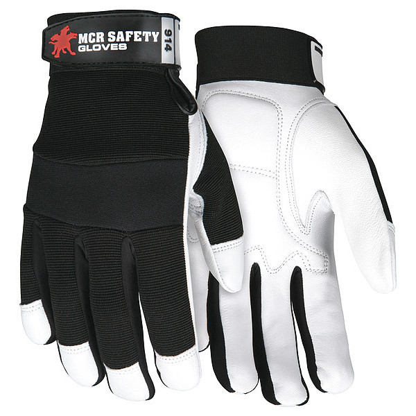 Mcr Safety Mechanics Glove, M, Full Finger, PR 914M